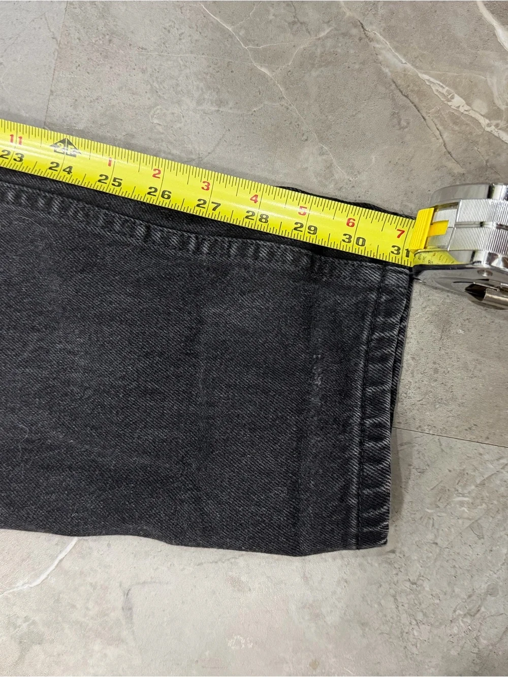 Vintage 725 Faded Black Men's Jeans 34 X 31 Relaxed Fit Made In Canada